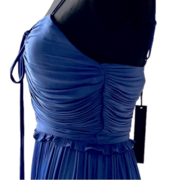 House of Harlow 1960 Bright Blue Pleated Mini Dress Size XS - Picture 7 of 16